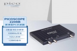 PicoScope 2208B 便攜示波器 100MHz帶寬 2模擬通道